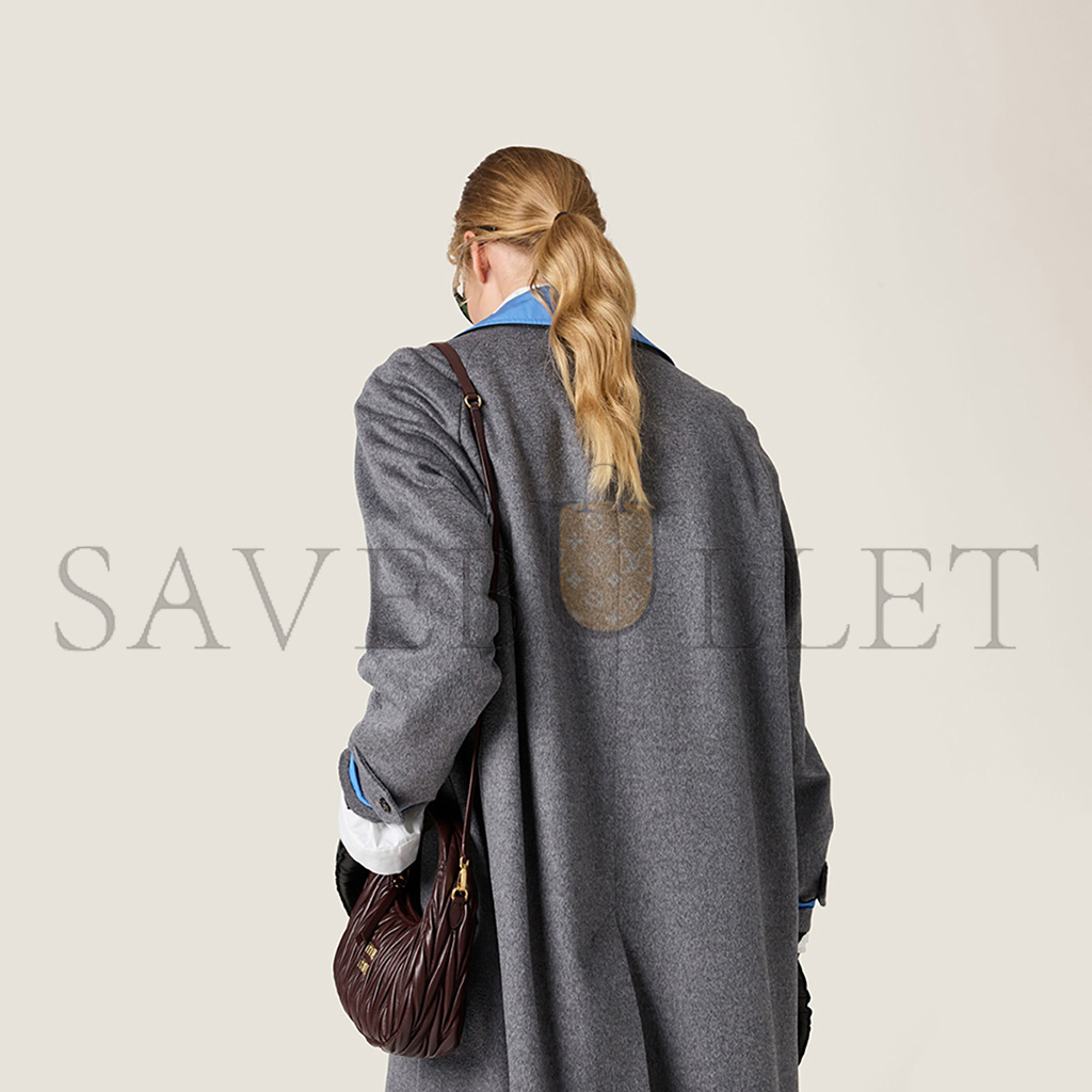 MIU MIU WANDER MATELASSÉ NAPPA LEATHER HOBO BAG 5BC125 (20*17*6cm) MIU MIU WANDER MATELASSÉ NAPPA LEATHER HOBO BAG 5BC125 (20*17*6cm)